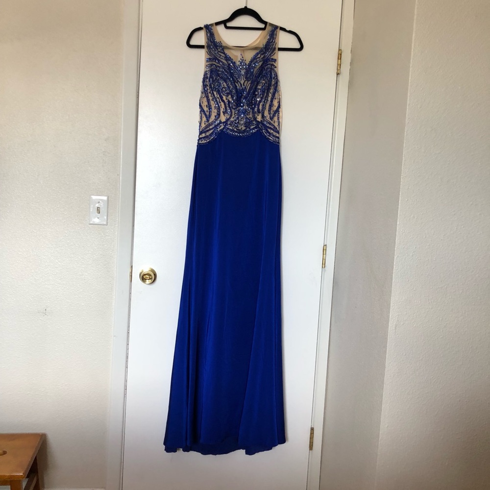 Royal blue bicici & coty prom dress NEVER WORN!
